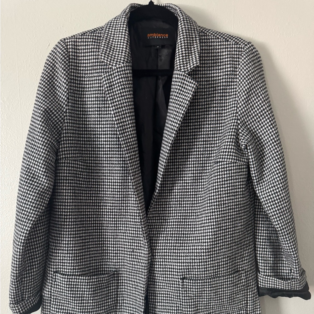 Ambiance Monochrome Houndstooth Jacket